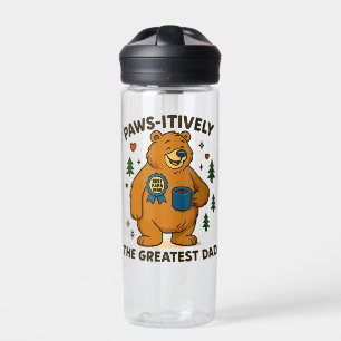 Paws-itively the Greatest Dad Bear Water Bottle