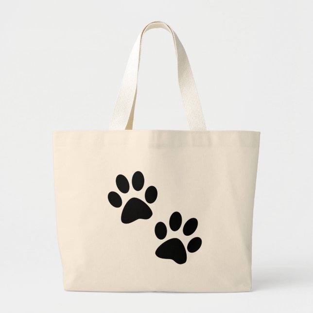 Paws Large Tote Bag (Front)