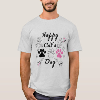 "Paws & Love" – Cute Pet Lover Floral T-Shirt