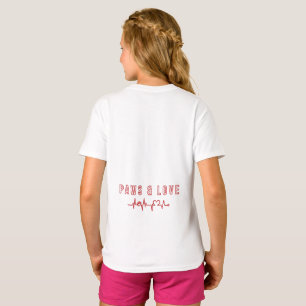 Paws & Love Cute Pet Lover Typography Animal lover T-Shirt