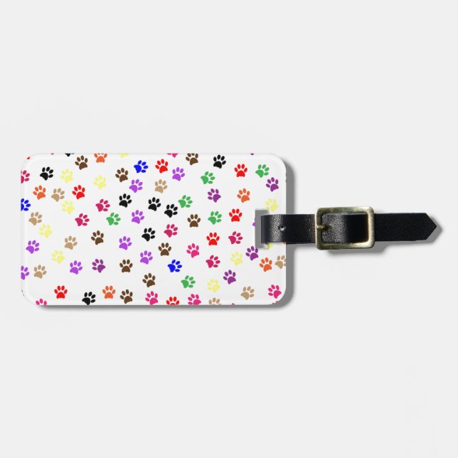Paws Luggage Tag (Front Horizontal)