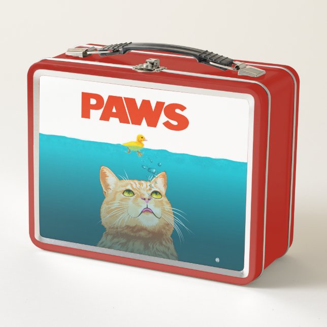 Paws!  metal lunch box (Front)