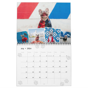 Paws Monthly Photo Collage Pet Photos Calendar