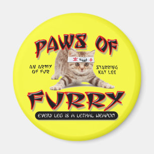 Paws Of Furry Magnet