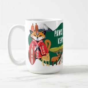 Paws of Kenya African Heritage Culture Cats Coffee Mug