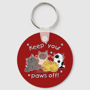 Paws Off! (Cats) Key Ring