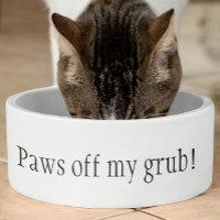 Paws off my Grub Funny Humour Dog Pet