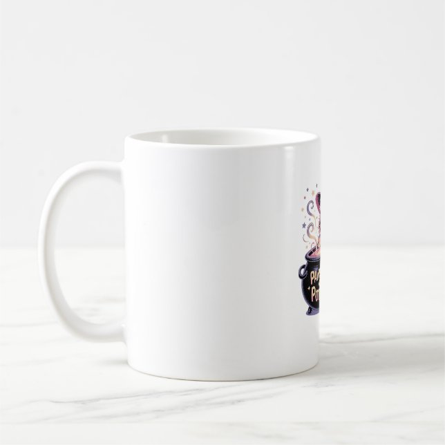 Paws Off My Potion, Kawaii Halloween Witch Cat Cla Coffee Mug (Left)