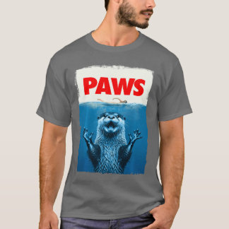 Paws Otter Funny Otter Lover Gifts For Men Women K T-Shirt