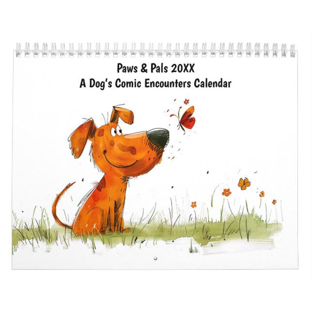 Paws & Pals 2026 – A Dog’s Comic Encounters Calendar (Cover)