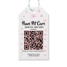 Paws Pet Care Pet Shop Logo Name  Barcode 