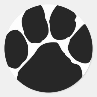 paws range of products classic round sticker