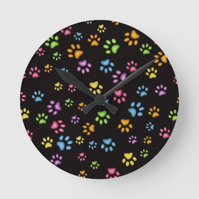 Paws Round Clock (Front)