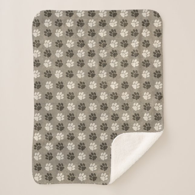 Paws Sherpa Blanket (Front)