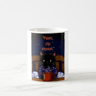 Paws, sip, repeat coffee mug