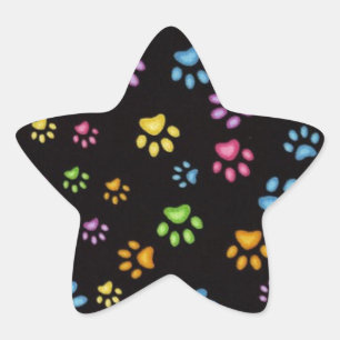 Paws Star Sticker