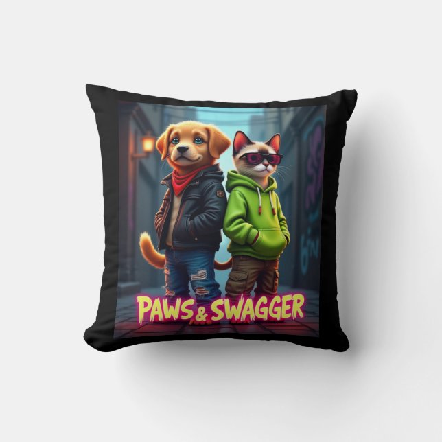 Paws & Swagger™ Stylish Pet Apparel Baby Blanket Cushion (Front)