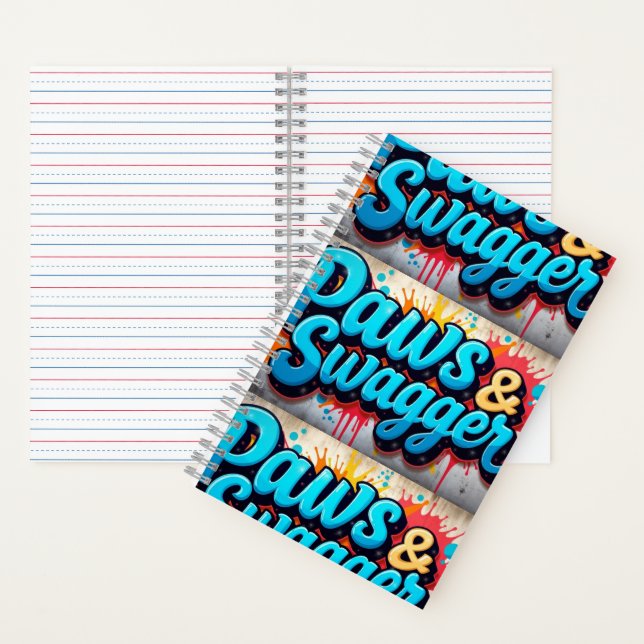 Paws & Swagger Trendy Spiral Notebook  (Inside)