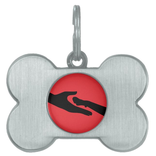 Paw's up Design Pet ID Tag (Front)