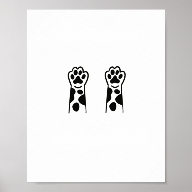Paws up, paws themed poster (Front)