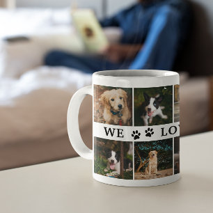 Paws We Love You Dad Photo Collage Coffee Mug