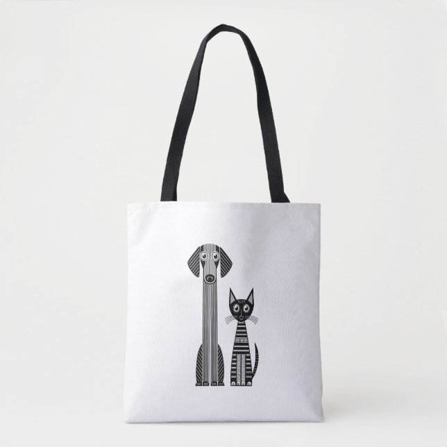 Paws & Whiskers Tote Bag (Front)