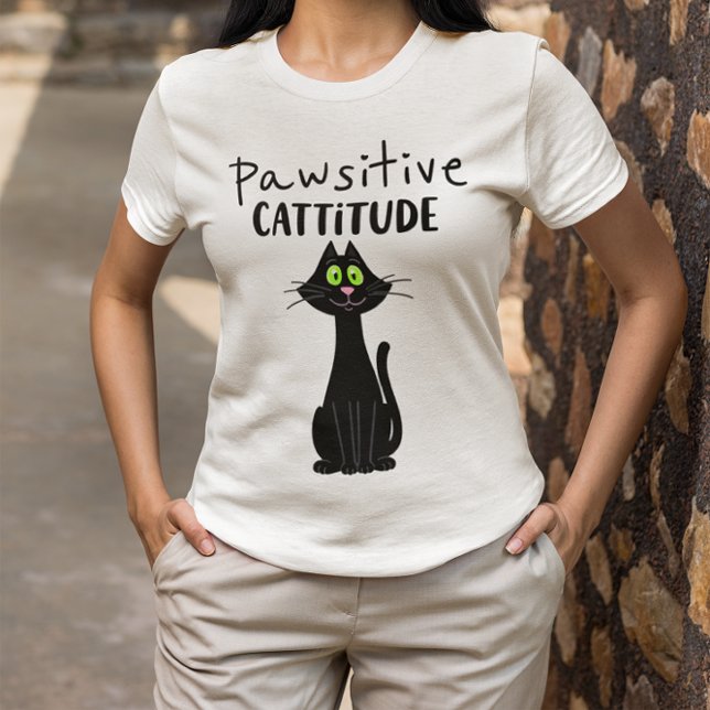 Pawsitive cattitude T-Shirt (Creator Uploaded)