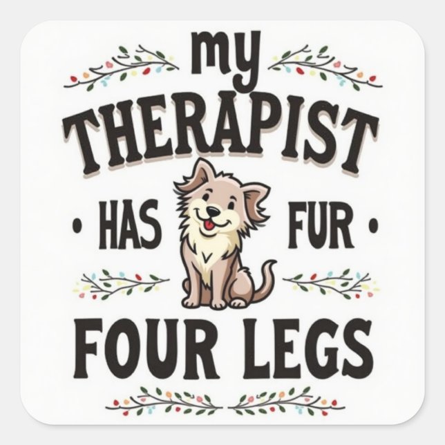 Pawsitive Therapy Sticker (Front)