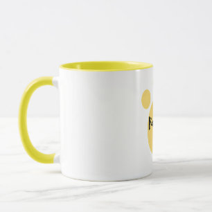 Pawsitive vibes, a yellow dog's paw T-Shirt Mug