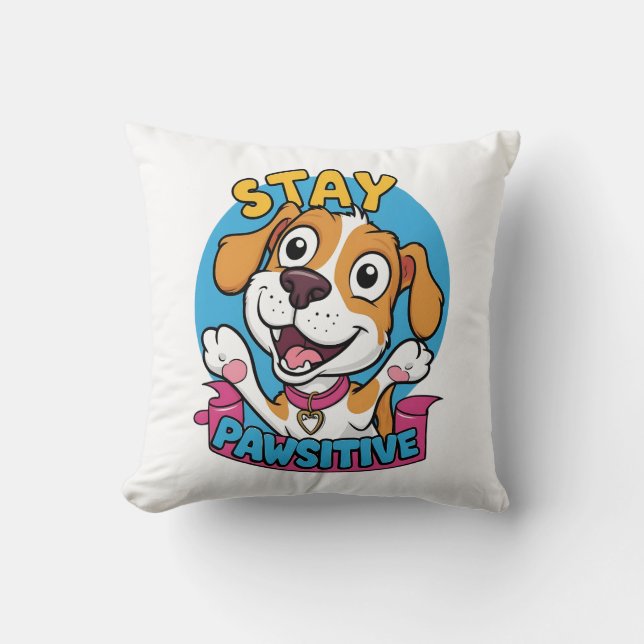 Pawsitive vibes cushion (Front)