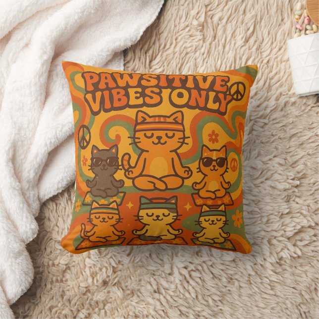 Pawsitive Vibes Only Cushion (Blanket)