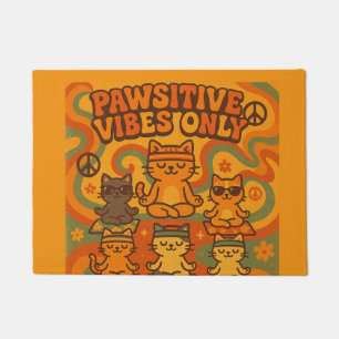 Pawsitive Vibes Only Doormat