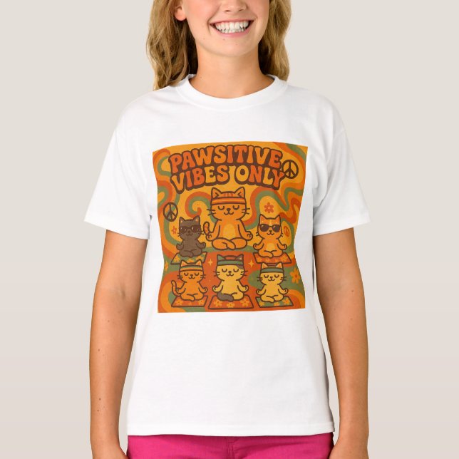 Pawsitive Vibes Only T-Shirt (Front)