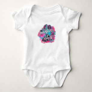 Pawsitive Vibes Splatter  Baby Bodysuit