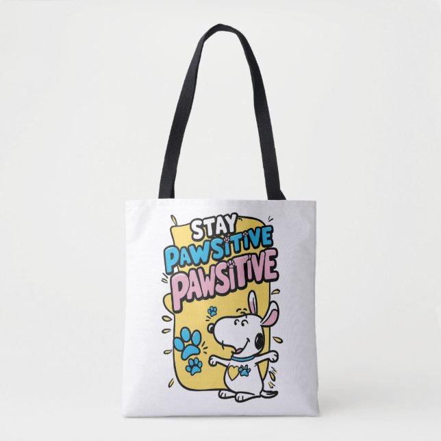 Pawsitive vibes tote bag (Front)