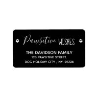 Pawsitive Wishes Cute Pet Dog Black Christmas