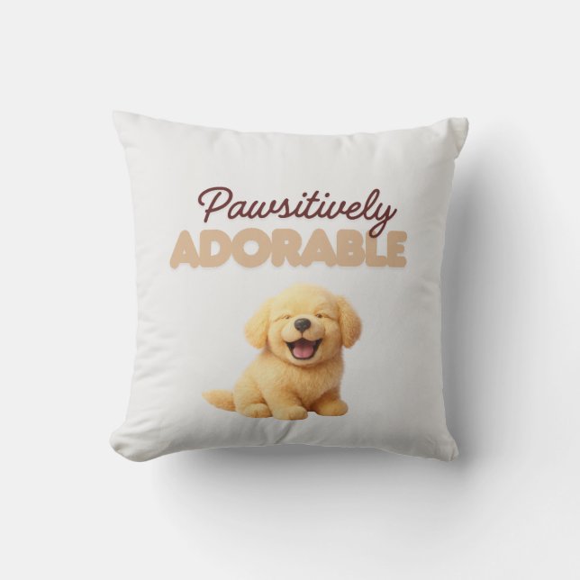 Pawsitively Adorable  Cushion (Front)