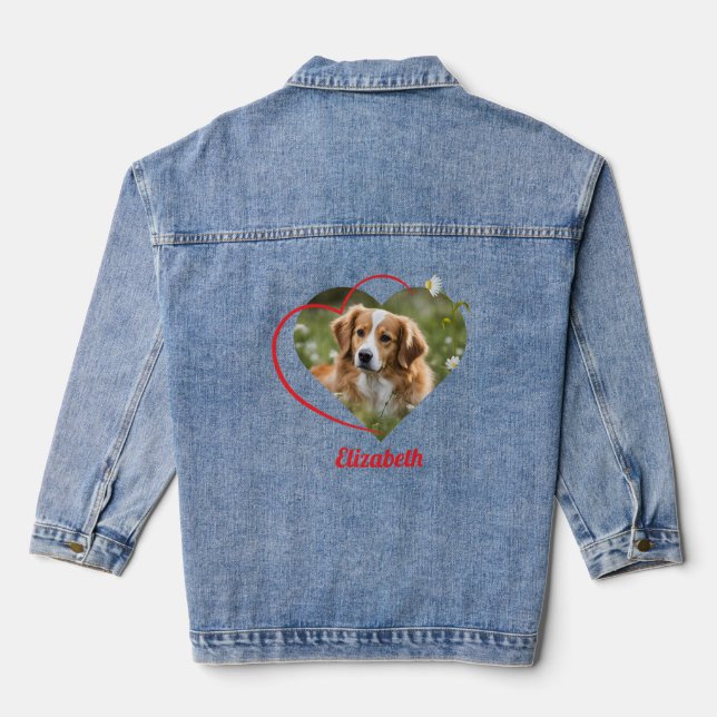 Pawsitively Adorable Denim Jacket (Back)