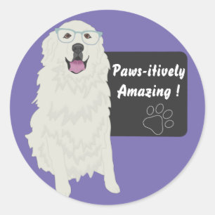Pawsitively Amazing Education Sticker