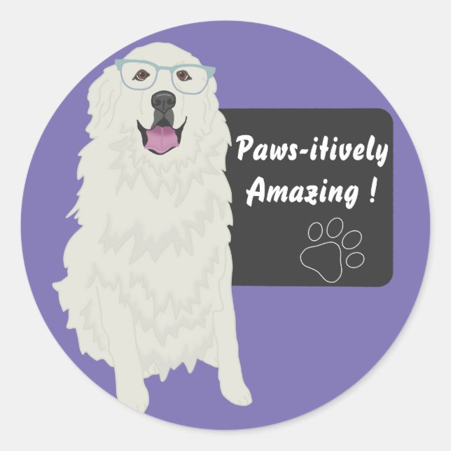 Pawsitively Amazing Education Sticker (Front)