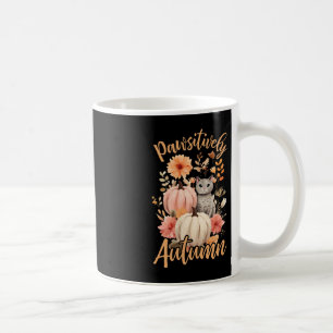 Pawsitively Autumn Cottagecore Cats Fall Hallowee Coffee Mug