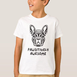 Pawsitively Awesome Bulldog T-Shirt