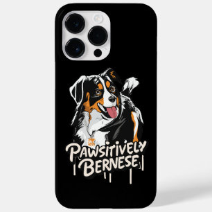 Pawsitively Bernese Graffiti - Bernese Dog Lovers Case-Mate iPhone 14 Pro Max Case