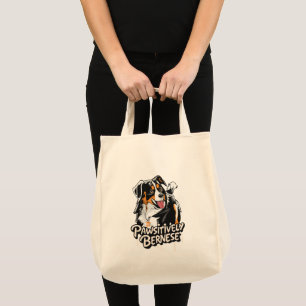 Pawsitively Bernese Graffiti - Bernese Dog Lovers Tote Bag