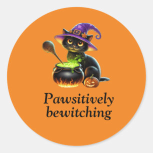Pawsitively Bewitching sticker