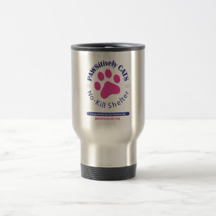 PAWSitively CATS Logo Travel Mug