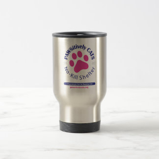 PAWSitively CATS Logo Travel Mug