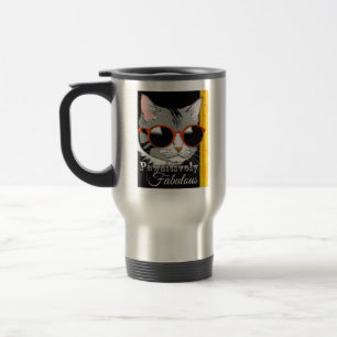 Pawsitively Fabulous Cat Travel Mug