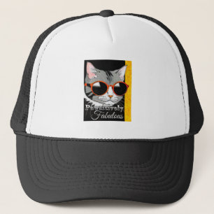 Pawsitively Fabulous Cat Trucker Hat