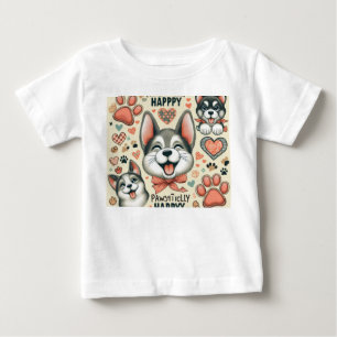 Pawsitively Happy Baby T-Shirt